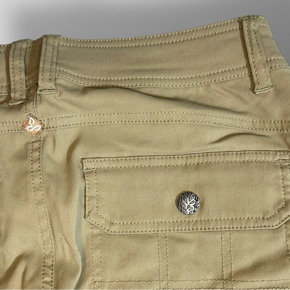 prAna Halle Hiking Pants Womens Sz 4 Short Roll Up Capri Original Stretch Zion - Picture 6 of 10